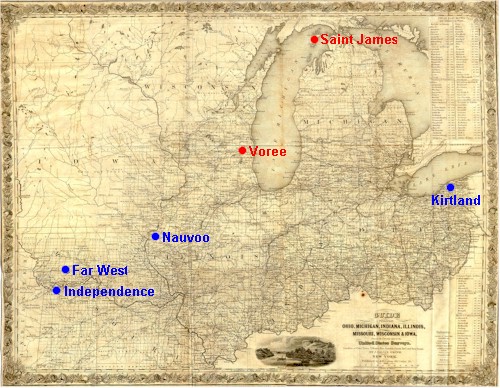 Historic Map of the Midwest